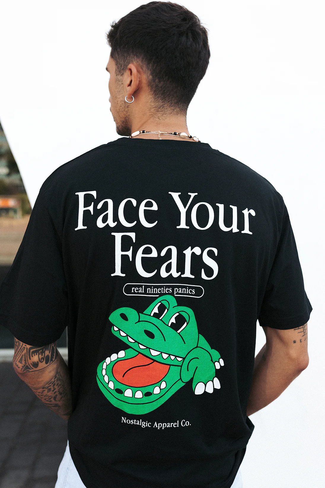 Face Your Fears | Black Tee - Image 2