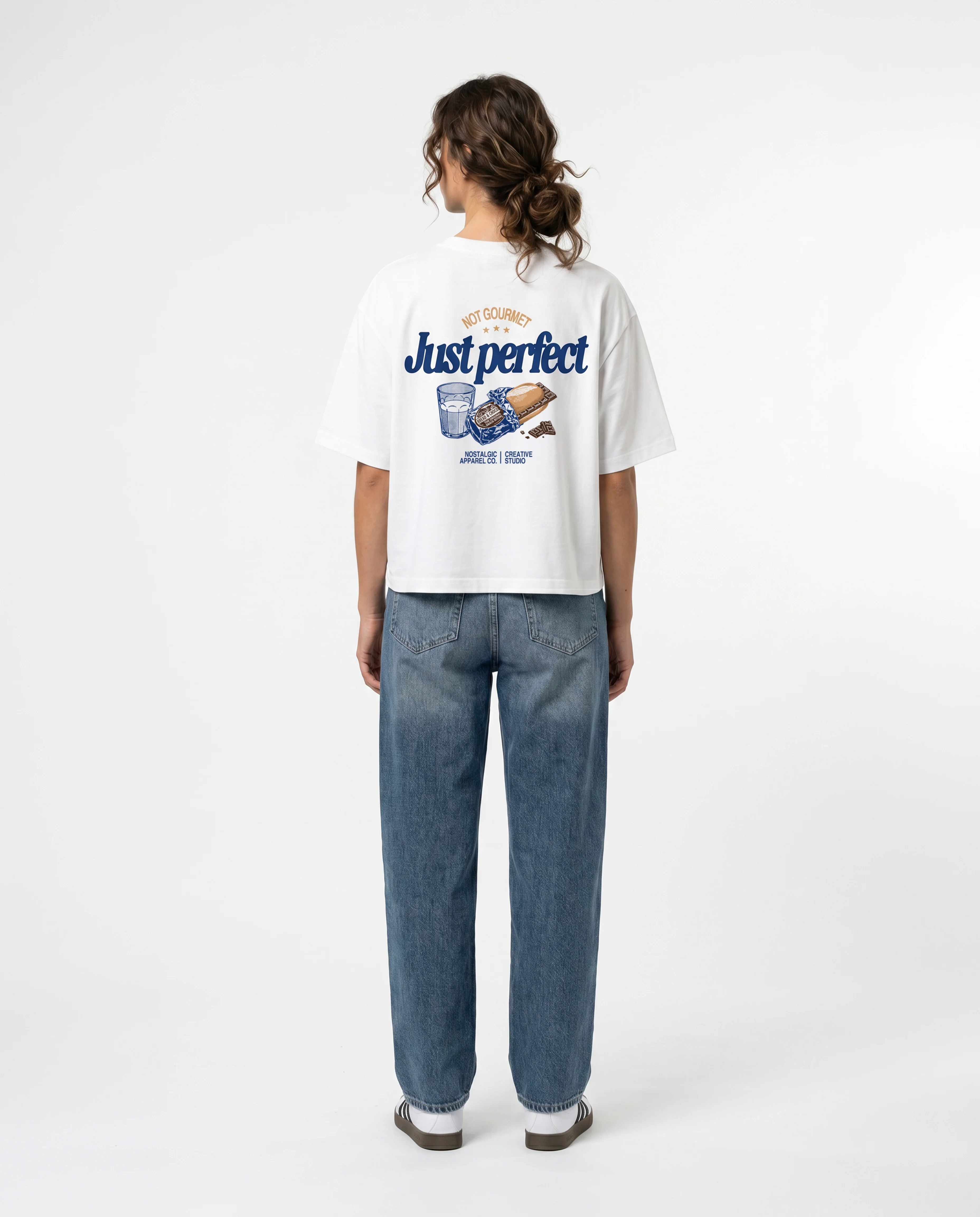 Not gourmet, Just perfect | Cropped Tee - Image 11
