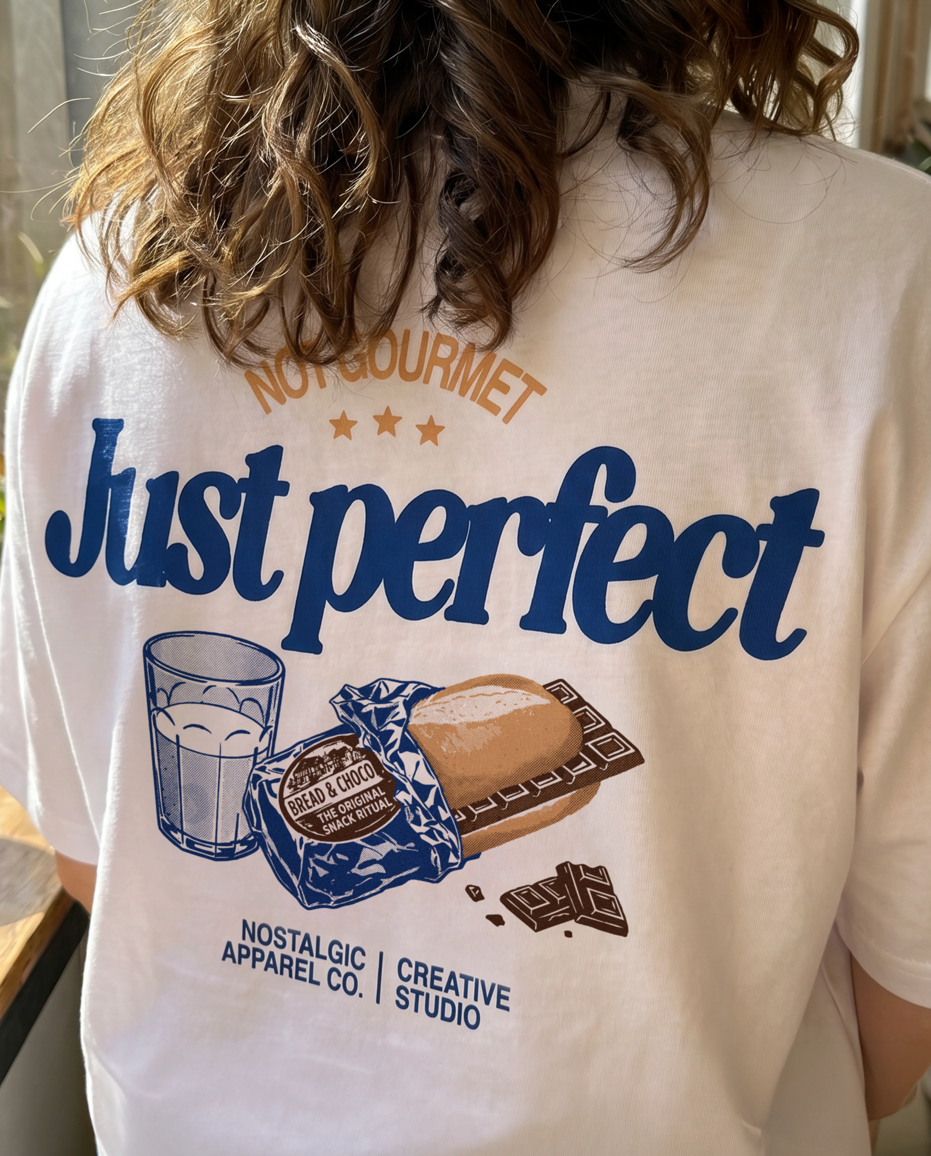 Not gourmet, Just perfect | Cropped Tee - Image 4