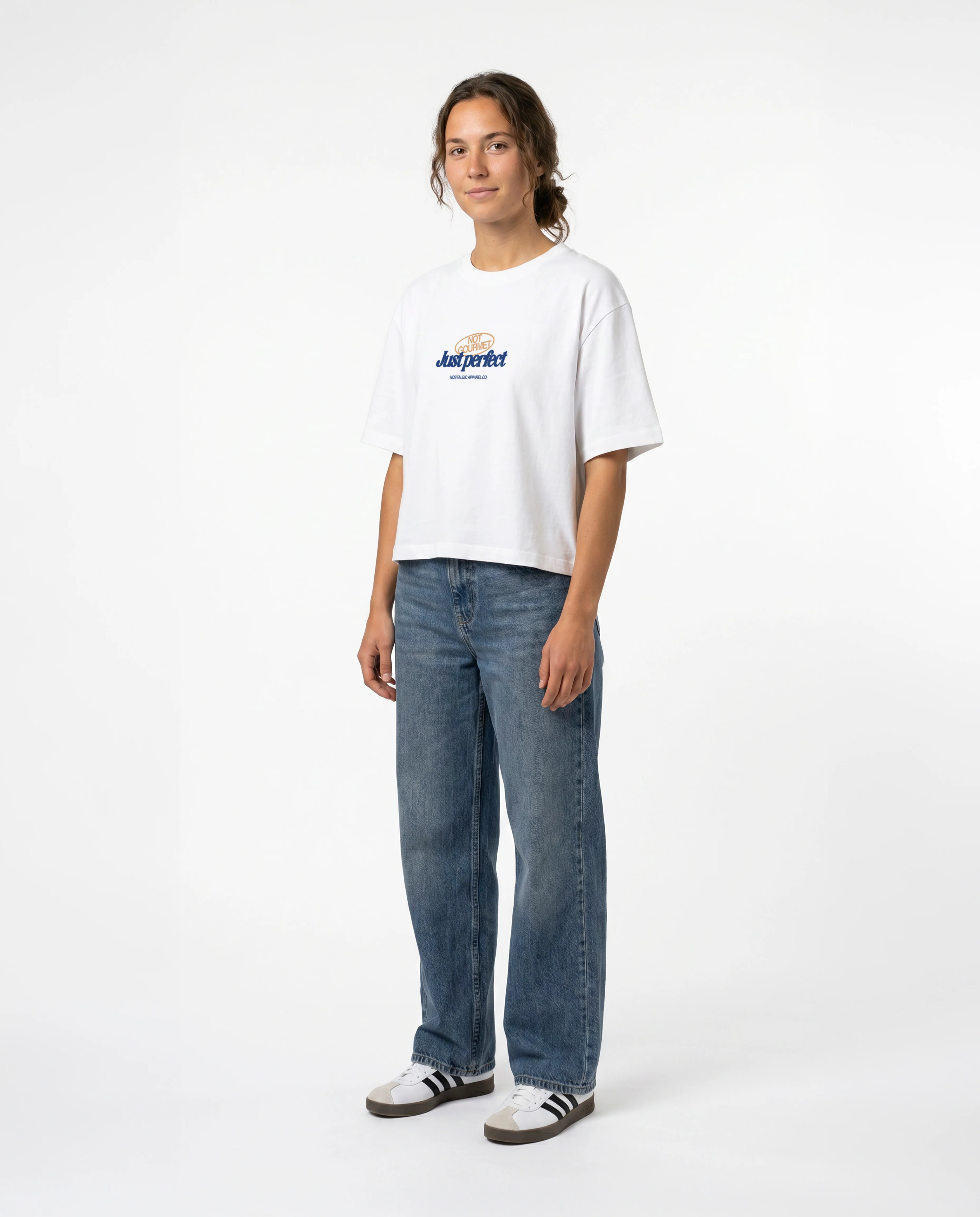 Not gourmet, Just perfect | Cropped Tee - Image 5