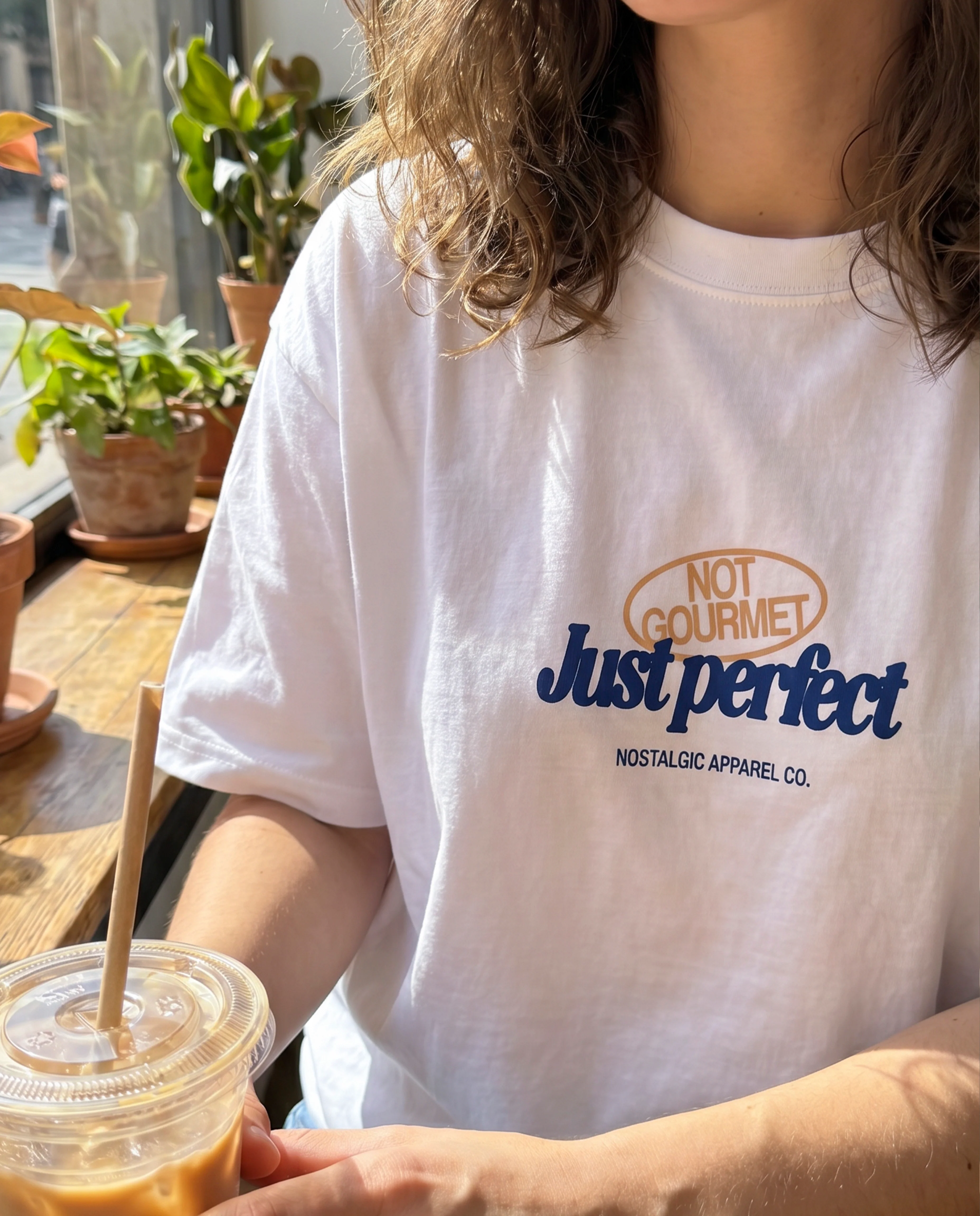 Not gourmet, Just perfect | Cropped Tee - Image 8