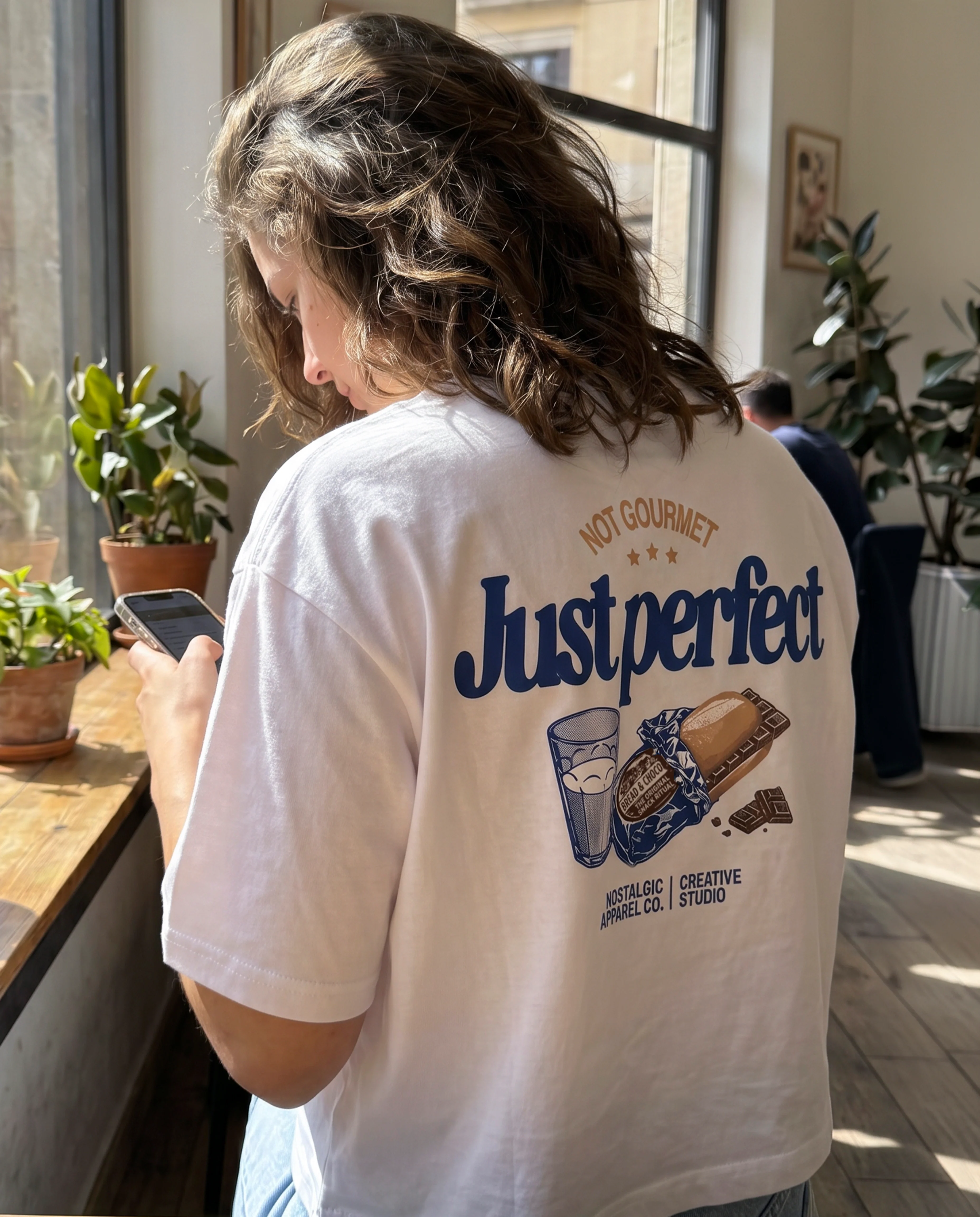 Not gourmet, Just perfect | Cropped Tee - Image 9